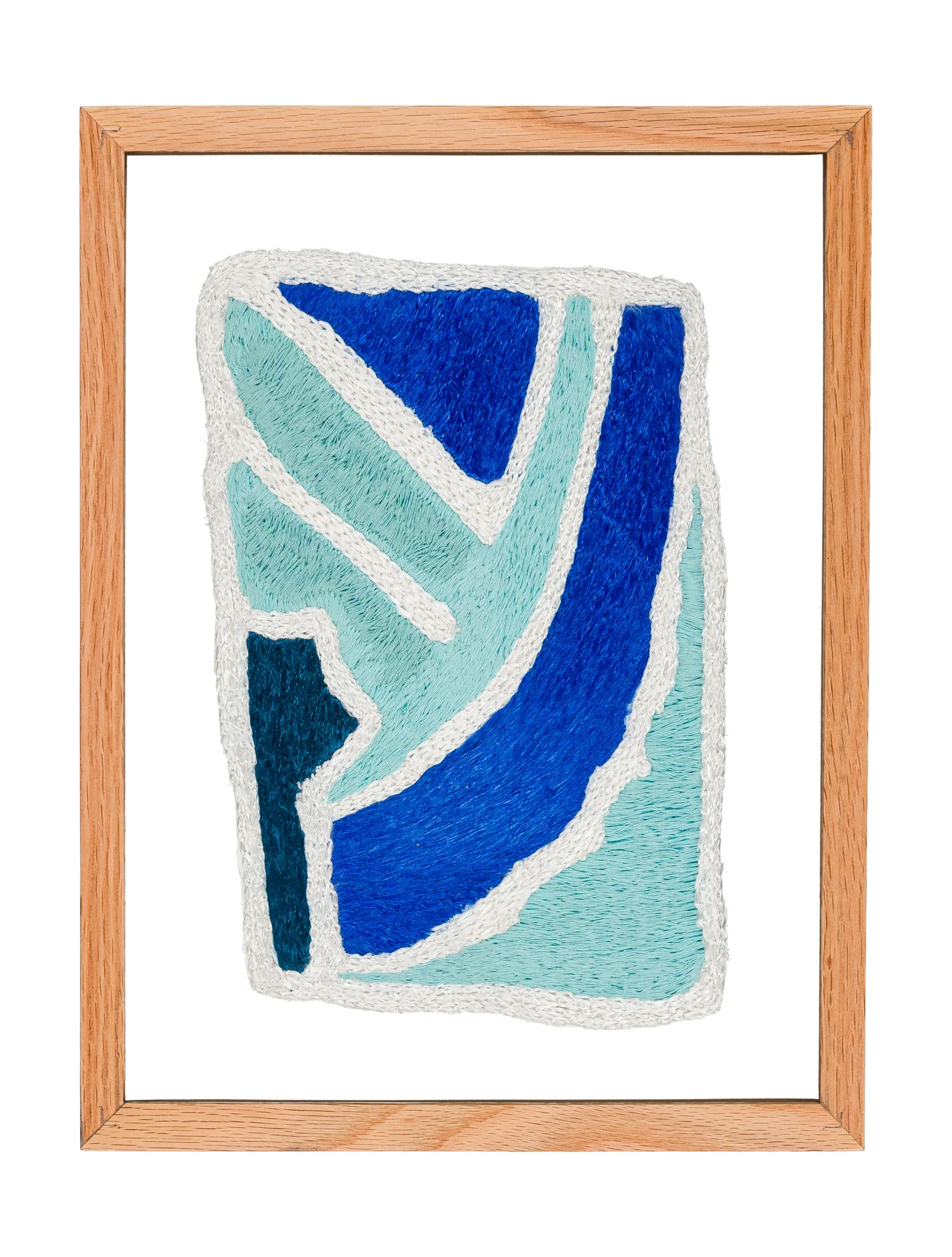 Studio Mogador 1947 - Murmure 6, 2025. Embroidery by hand on sewn cotton. 24 x 35 cm. Margaux Derhy