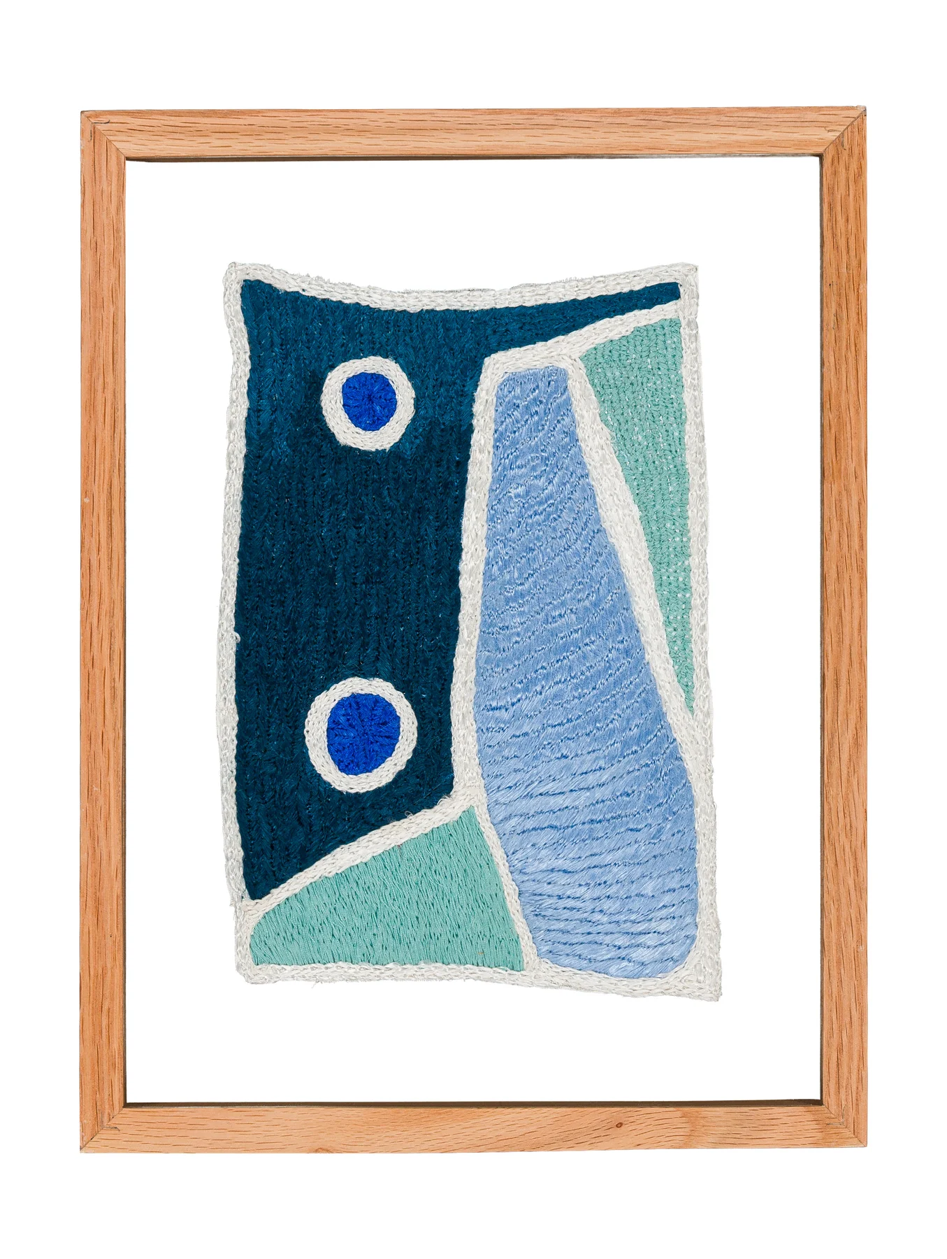 Studio Mogador 1947 - Murmure 1, 2025. Embroidery by hand on sewn cotton. 24 x 35 cm. Margaux Derhy
