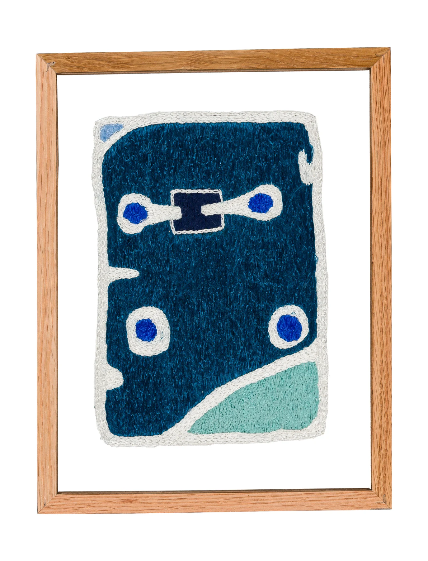 Studio Mogador 1947 - Murmure 2, 2025. Embroidery by hand on sewn cotton. 24 x 35 cm. Margaux Derhy