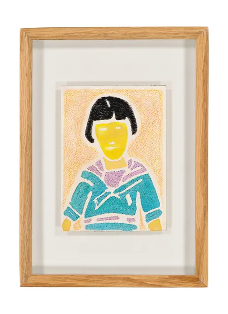Tendres Boutons 19, 2024. Watercolor and embroidery on Arches paper. Margaux Derhy