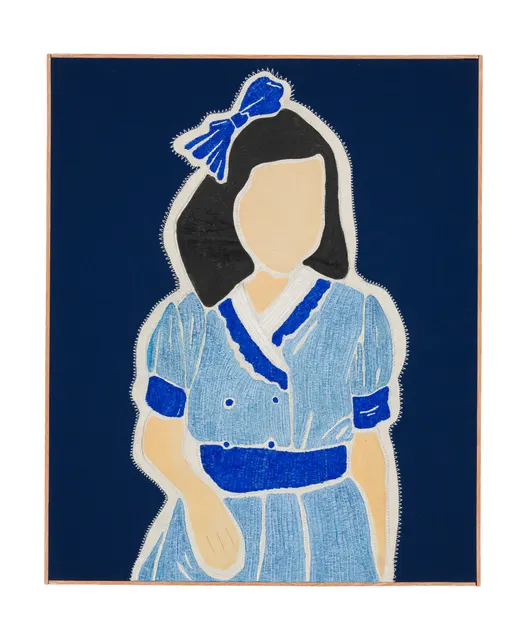Studio Mogador 1947 - Éveil 1, 2025. Embroidery and painting on cotton. Margaux Derhy